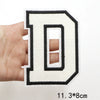 Large White Letter Patch for DIY Clothing Customization