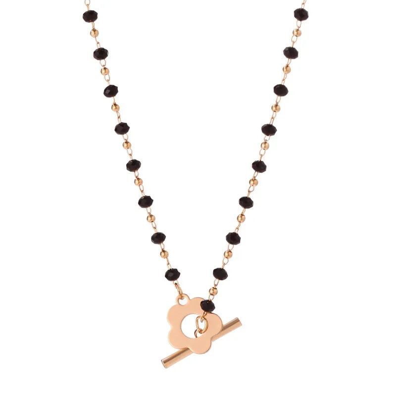 Collier Choker en Perles Carrées Géométriques Bohèmes