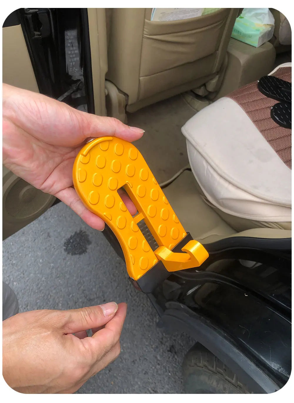 Portable Car Door Step Hook for Easy Roof Access