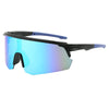 Oversized Mirrored Sports Sunglasses