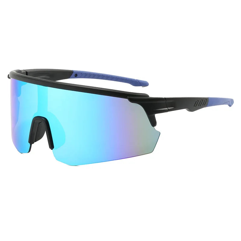 Oversized Mirrored Sports Sunglasses