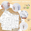 Pre-Printed Water-Soluble Embroidery Stabilizer Sheets with Floral & Letter Patterns