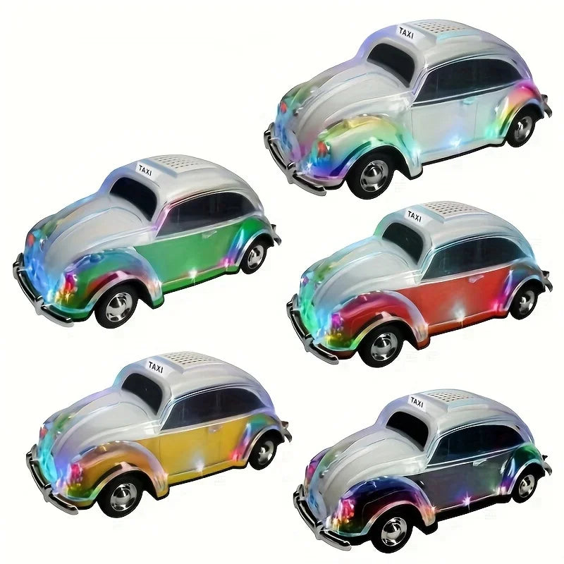 Car-Shaped Portable Bluetooth Speaker with LED Lights
