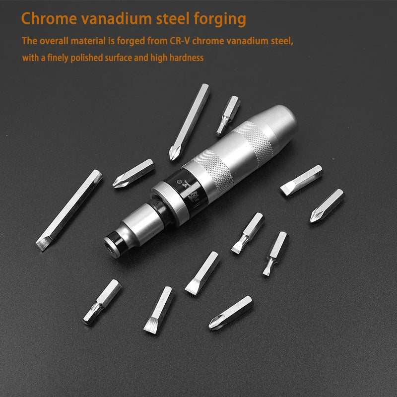 13-Piece Impact Screwdriver Kit for Stubborn Screws