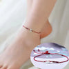 Handwoven Crystal Anklet with Natural Stone Charms