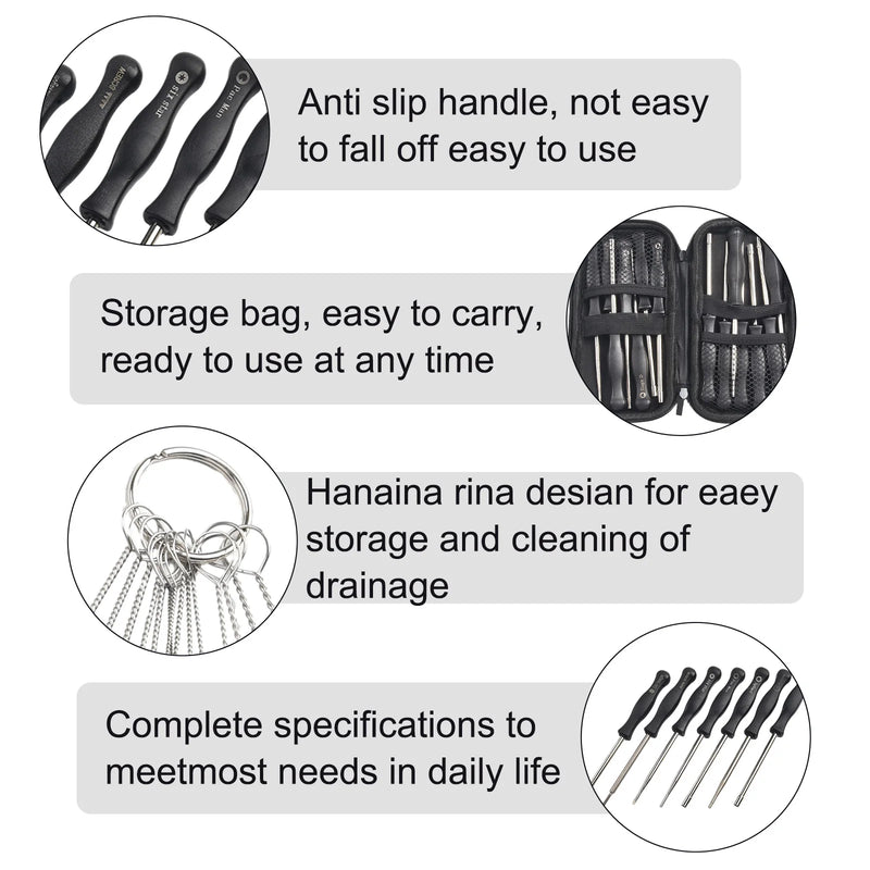 14-Piece Carburetor Adjustment Tool Kit