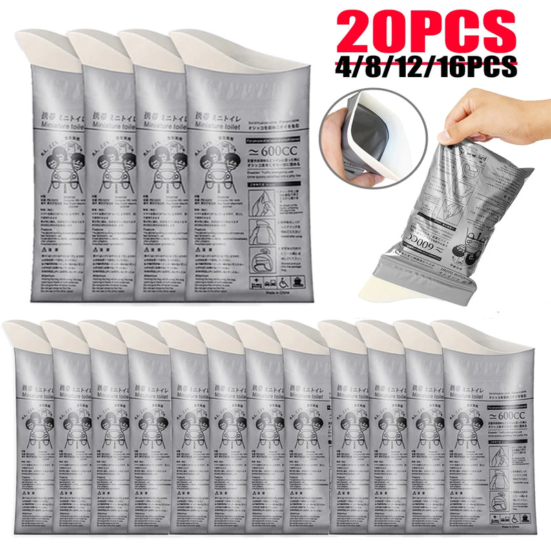 Disposable Emergency Urinal Bags - Portable Travel & Camping Toiletries