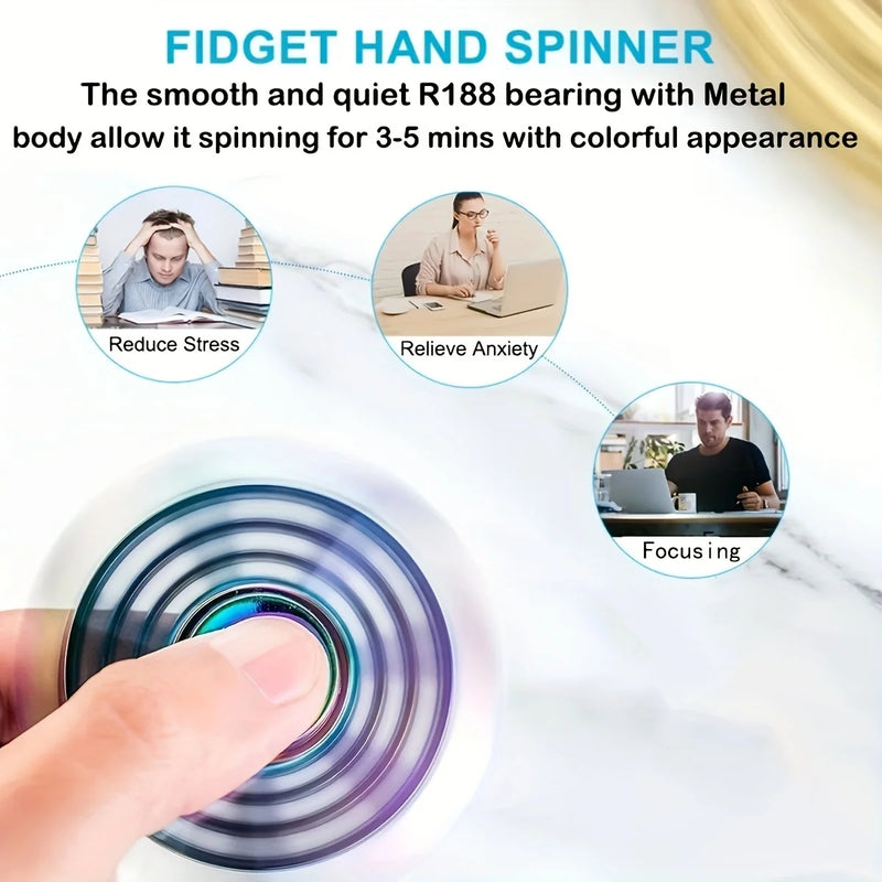 Colorful Zinc Alloy Fidget Spinner