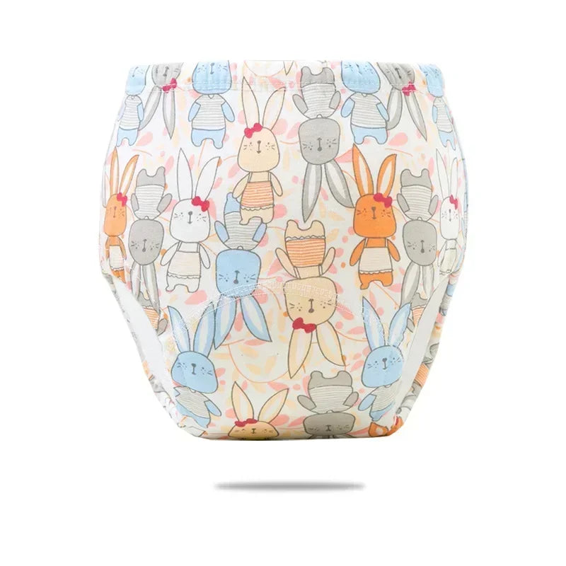 Reusable Cotton Potty Training Pants for Toddlers, Breathable & Waterproof
