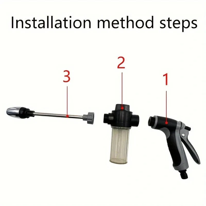 High-Pressure Water Gun Nozzle for Car Wash & Garden