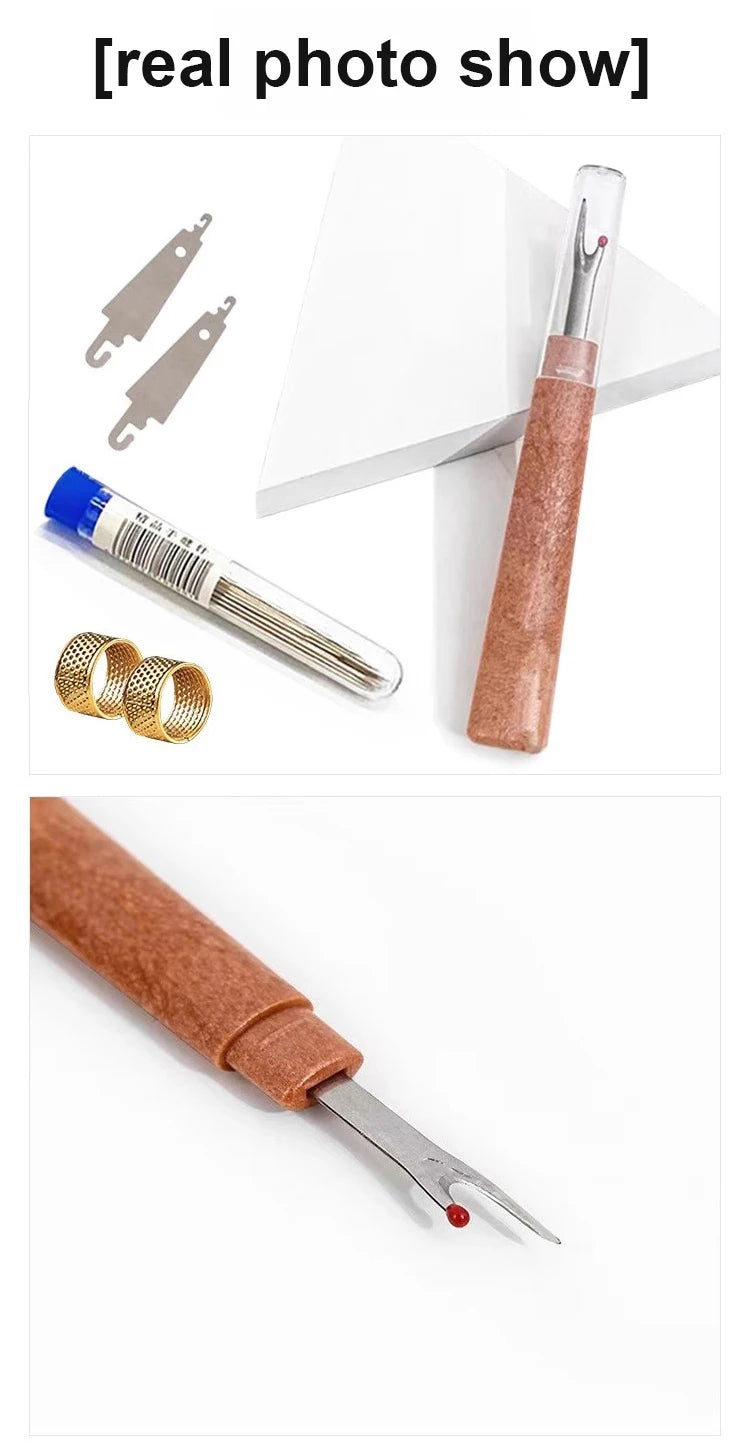 Complete Hand Sewing Tool Kit with Large-Eye Needles