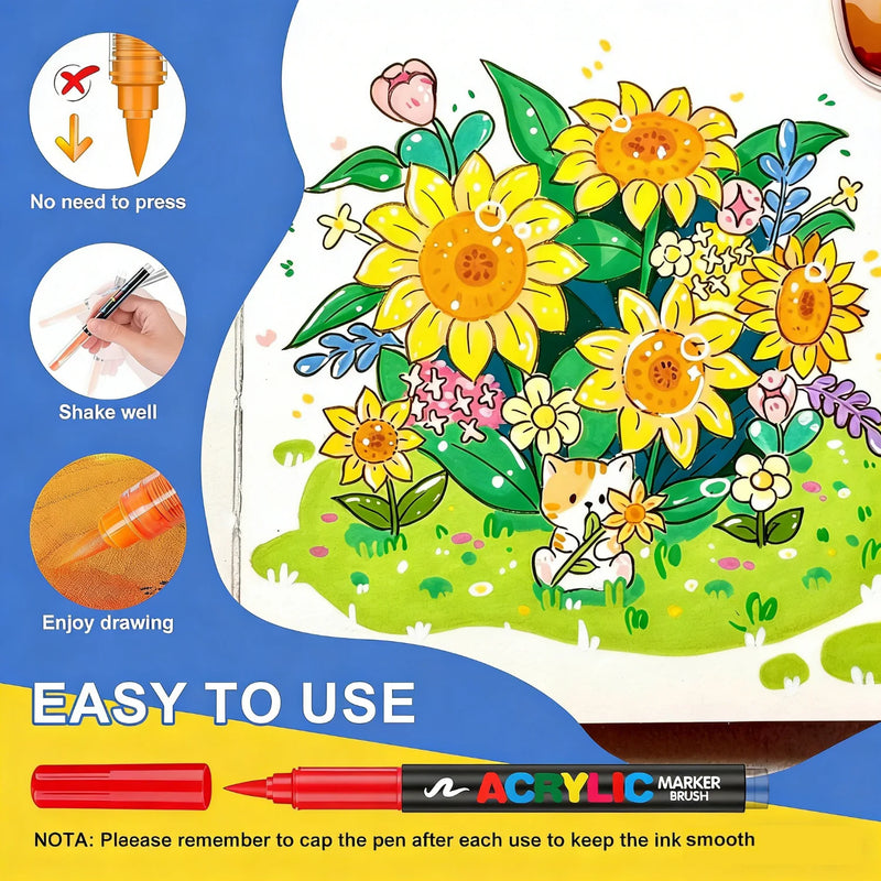 Acrylfarbe-Marker-Set