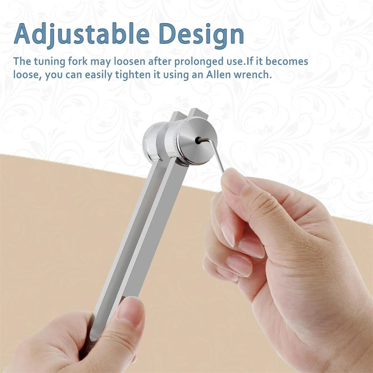 128Hz Aluminum Alloy Tuning Fork Set for Sound Therapy and Chakra Balancing
