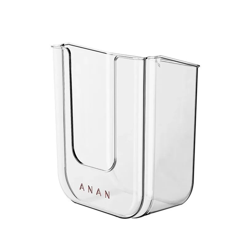 Klares wandmontiertes Toilettenpapierdispenser mit der Marke ANAN