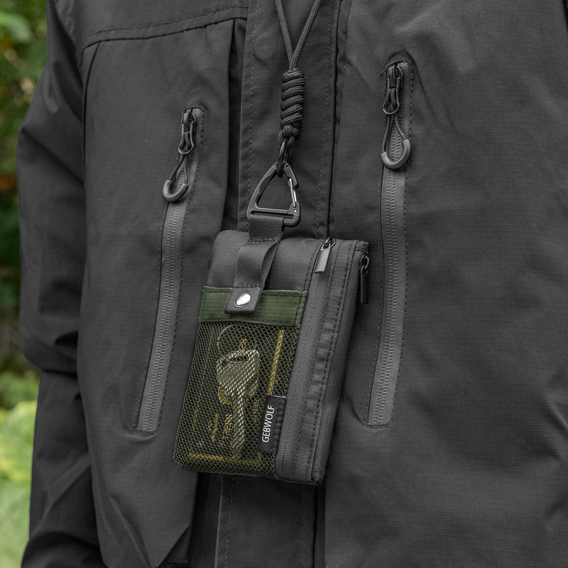 Cartera Minimalista de Nylon con Protección RFID y Ventana para Identificación