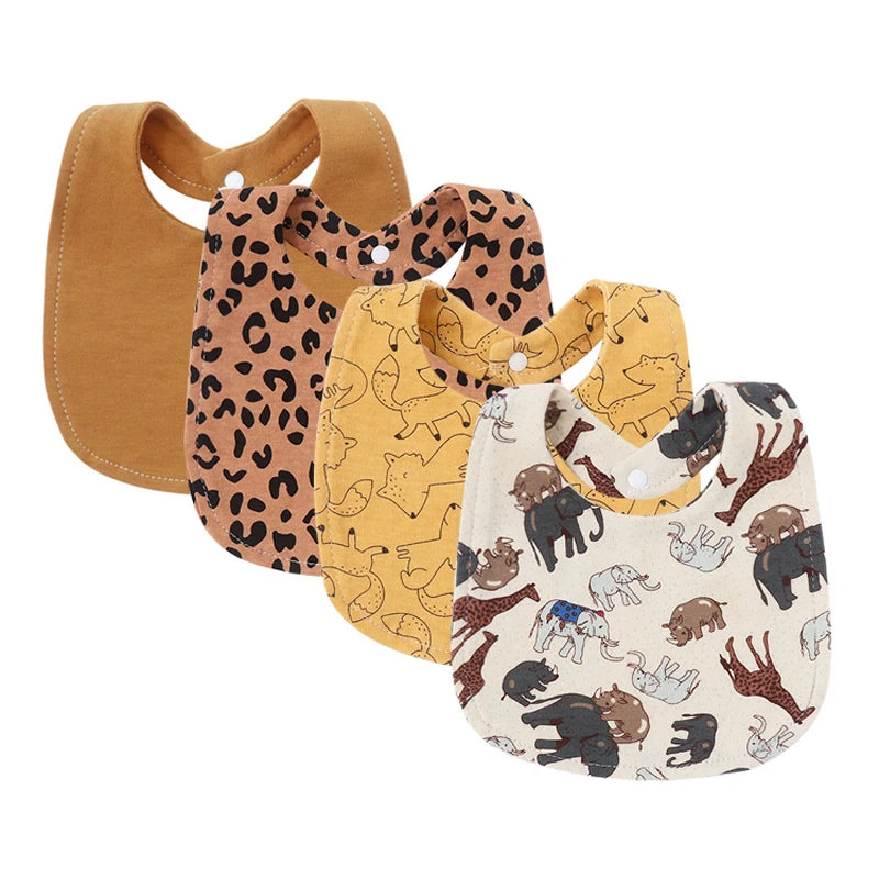 100% Cotton Baby Bibs Set for Newborns