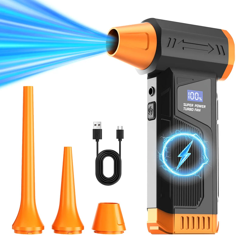 Portable Wireless Jet Fan Air Blower with Digital Display