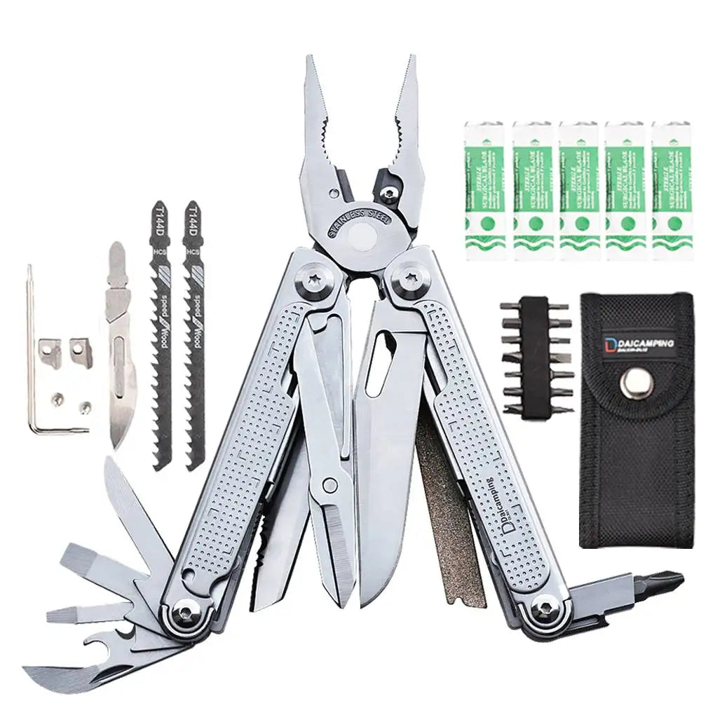 Folding Multi-Tool Pliers with 20-In-1 Functions