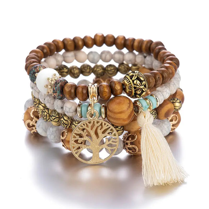 Pulsera Boho Árbol de la Vida - Set