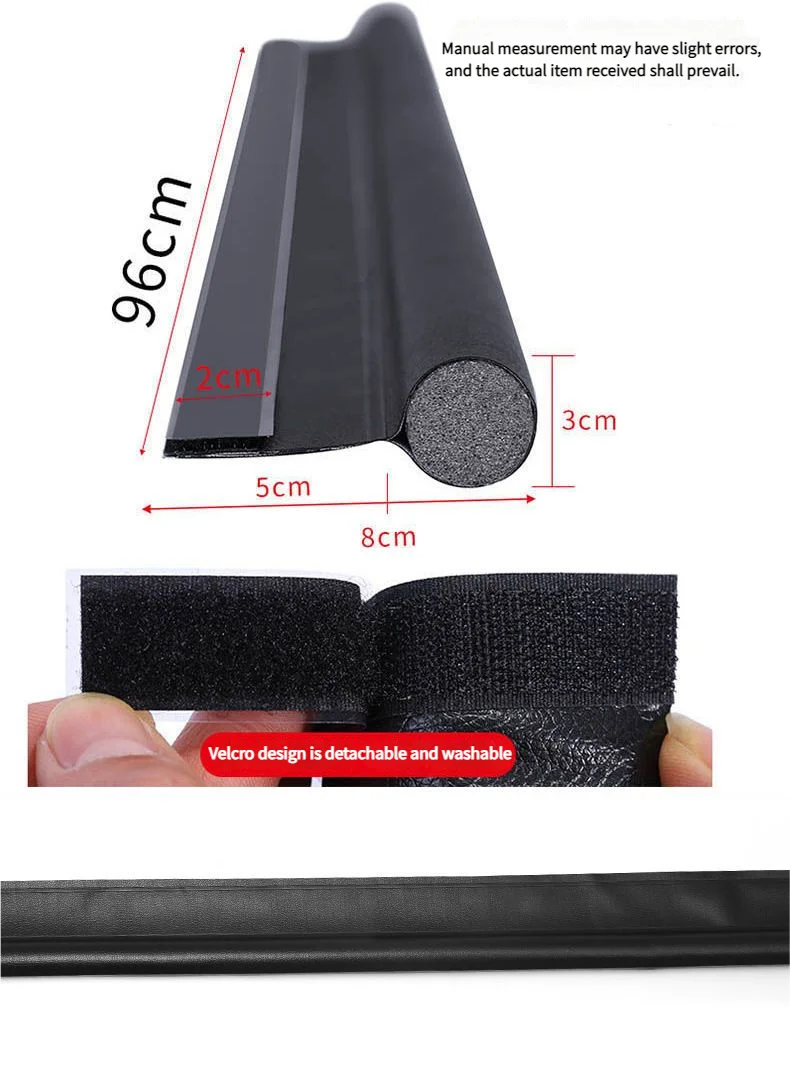 Under-Door Draft Stopper with Adjustable Seal Strip