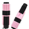 A set of five pink and black spiked fidget rollers for stress relief and focus.