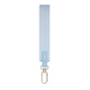 Light blue nylon wristlet keychain strap