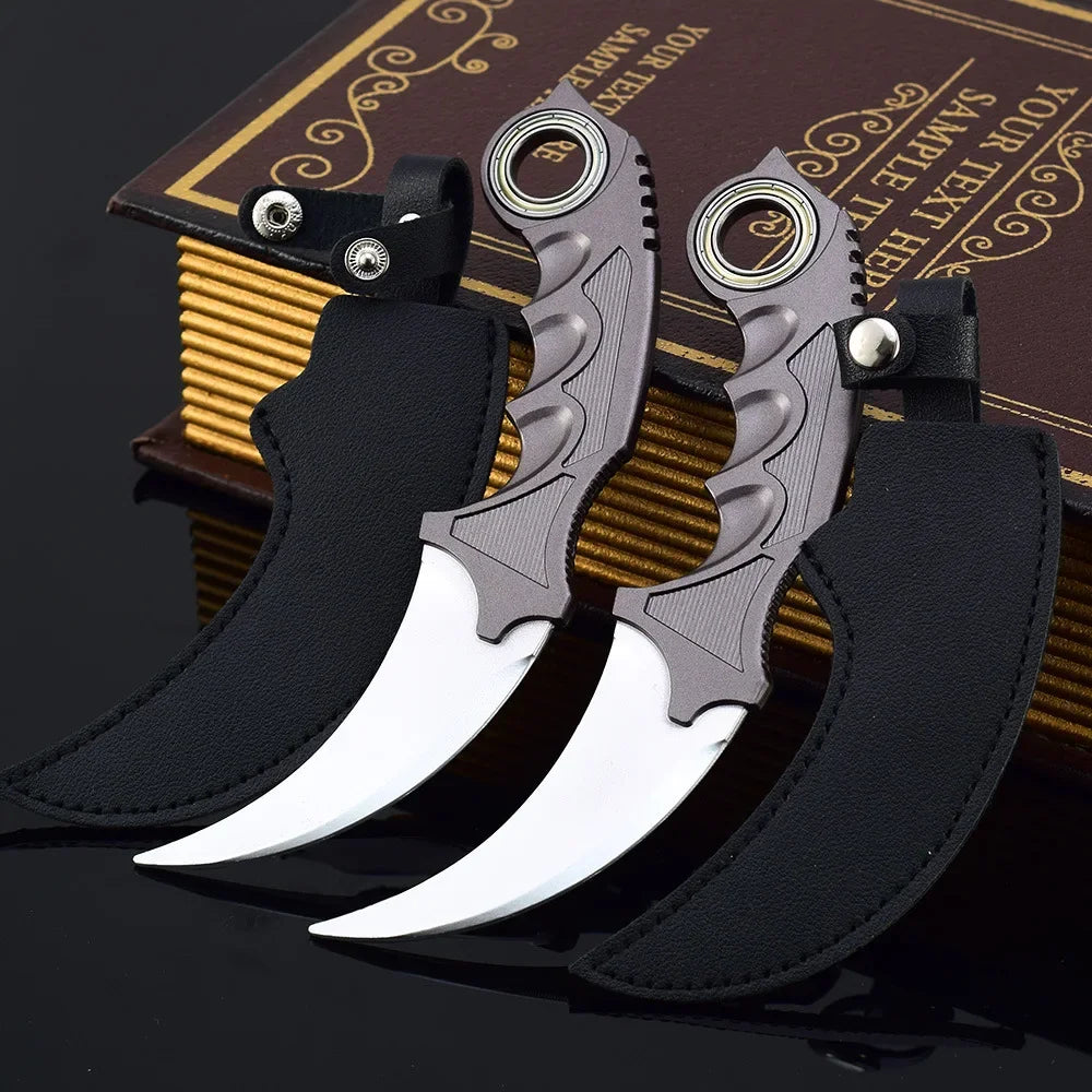 Blue Dragon Claw Folding Knife Model - 18cm Collectible Tactical Karambit