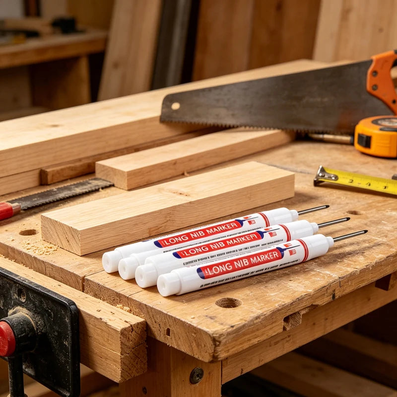 Waterproof Deep Hole Paint Markers for Metal & Woodworking