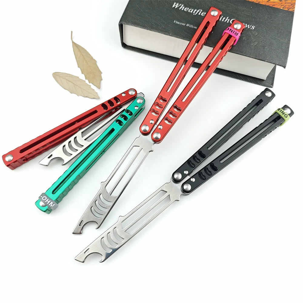 Balisong Training Knife with 440C Blade and Aluminum Alloy Handles