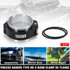 Pinless hanger type HD V-band clamp with flange assembly for automotive and marine boat repairs
