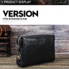 Men's Full-Grain Leather Clutch with Password Lock