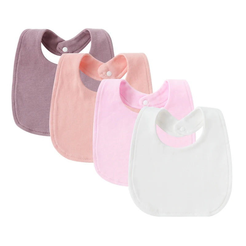 100% Cotton Baby Bibs Set for Newborns