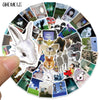 A collection of cartoon dream core art stickers featuring various characters and designs arranged in a circular pattern.