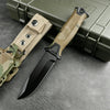 Full Tang Fixed Blade Knife with Ergonomic Rubber Handle