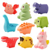 Dinosaur Bath Toys for Toddlers – Squeeze, Spray & Float
