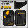41-Piece Hex and Torx Key Set with Ratchet Handle and Storage Case