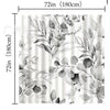 Double-Layer Waterproof Shower Curtain with Snap-In Liner
