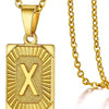 Initial Pendant Necklace in Stainless Steel