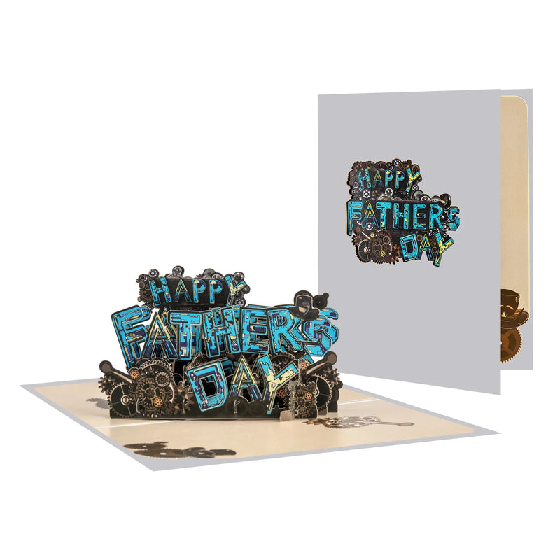 3D Pop-Up Father's Day Greeting Card with Notecard