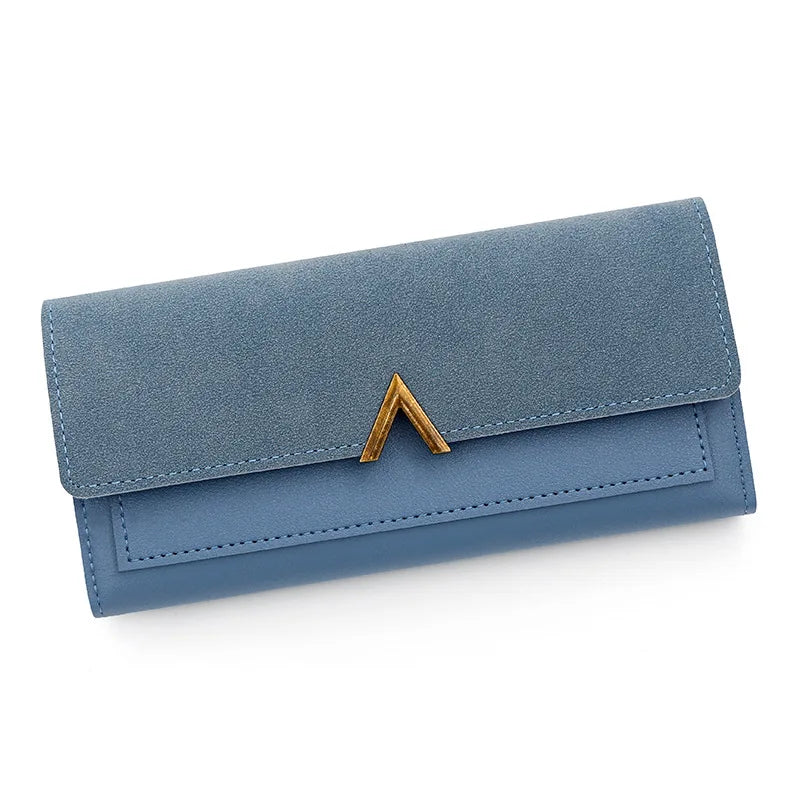 Women's Tri-Fold PU Leather Wallet with Coin Pocket
