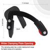 Black panel carrier tool with a 7-1/4 inch opening and a 2 inch deployment range for clamping.