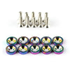 Aluminum Concave Fender Washer Screw Kit (10-Pack) for Automotive Use