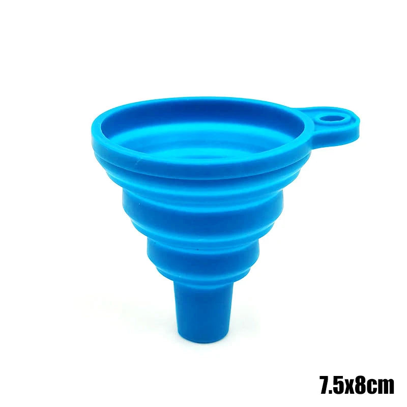 Collapsible Silicone Funnel for Engine Oil and Washer Fluid