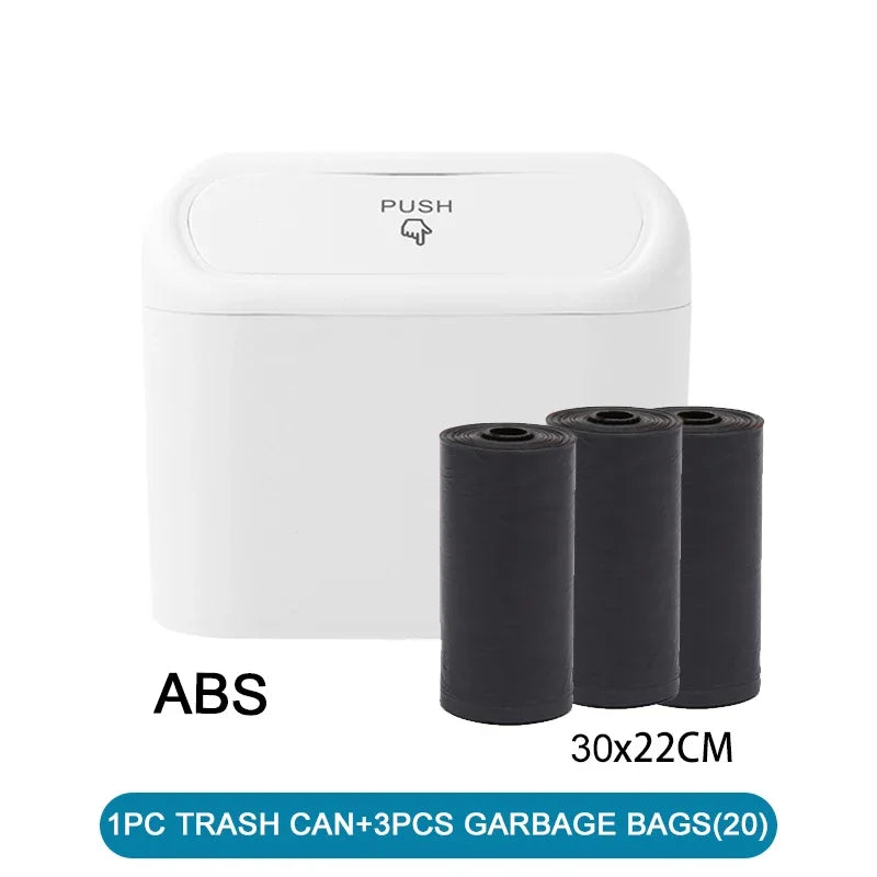 Compact Leak-Proof Car Trash Can