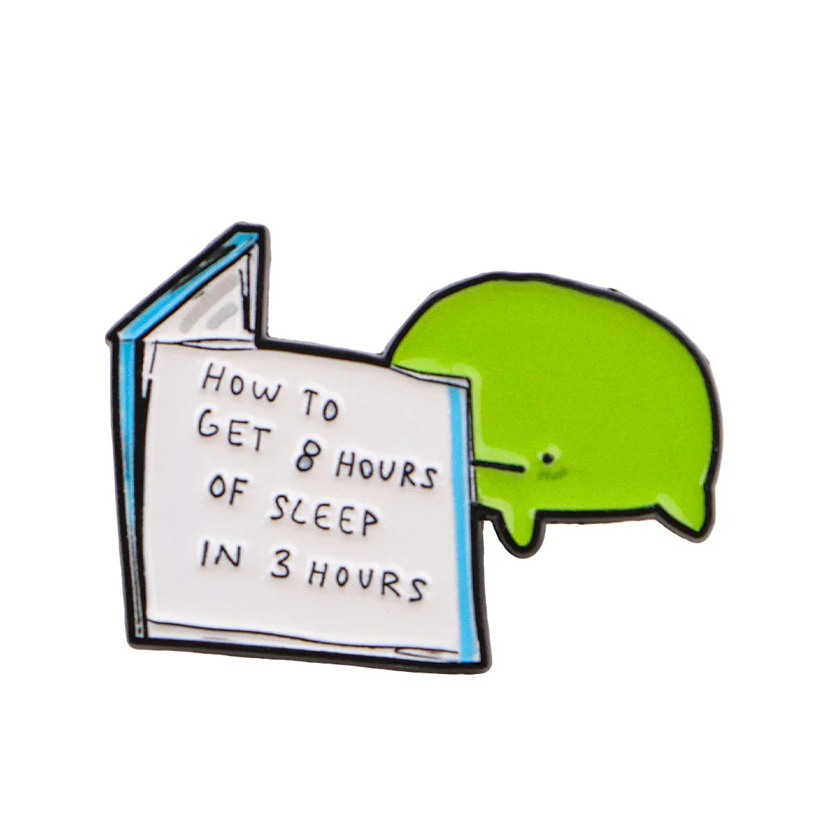Cute Frog Enamel Pin with Sarcastic Quote