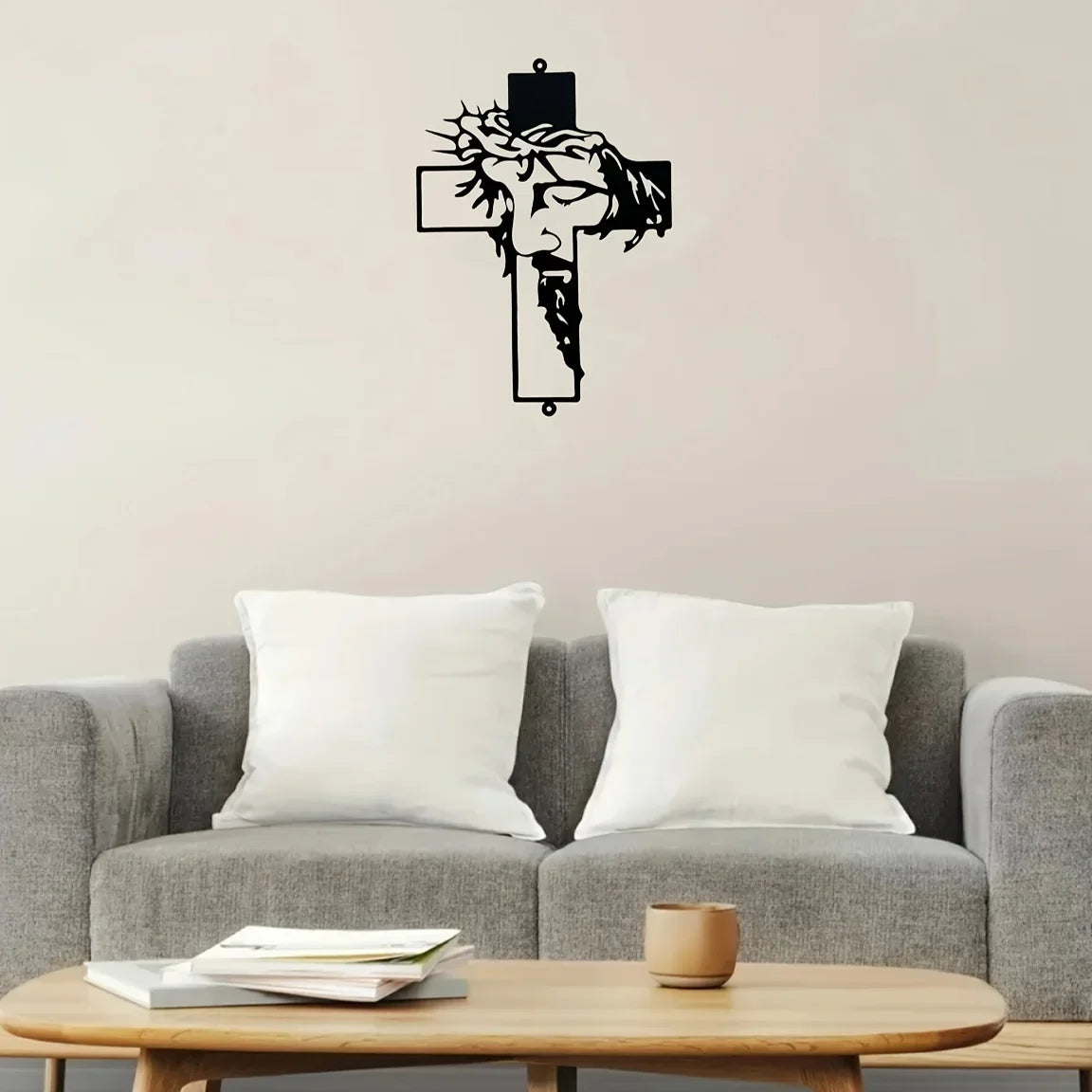 Elegant Metal Cross Wall Art for Home and Office