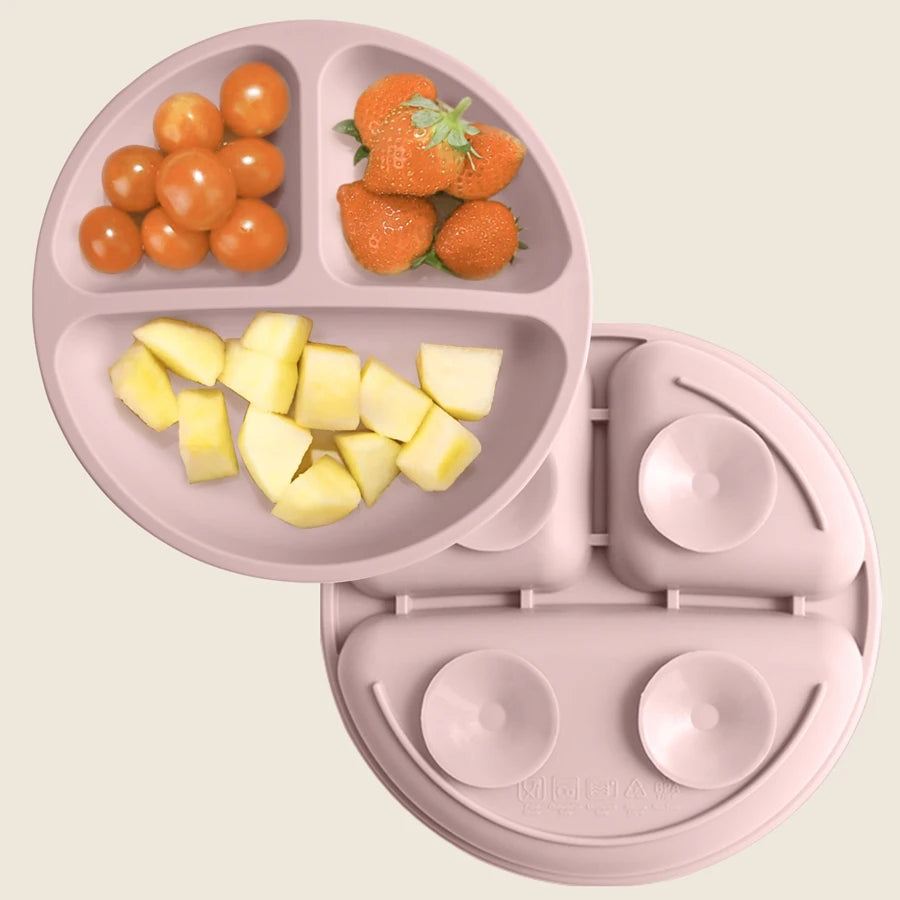 Silicone Suction Plate with Lid for Baby Led Weaning