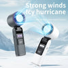 Foldable Mini Turbo Fan with Digital Display