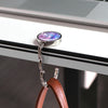 Folding Metal Bag Hook with Marble Finish