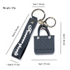 Silicone Beach Basket Keychain Charm